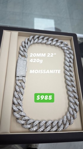 20mm moissanite cuban link - cuban,